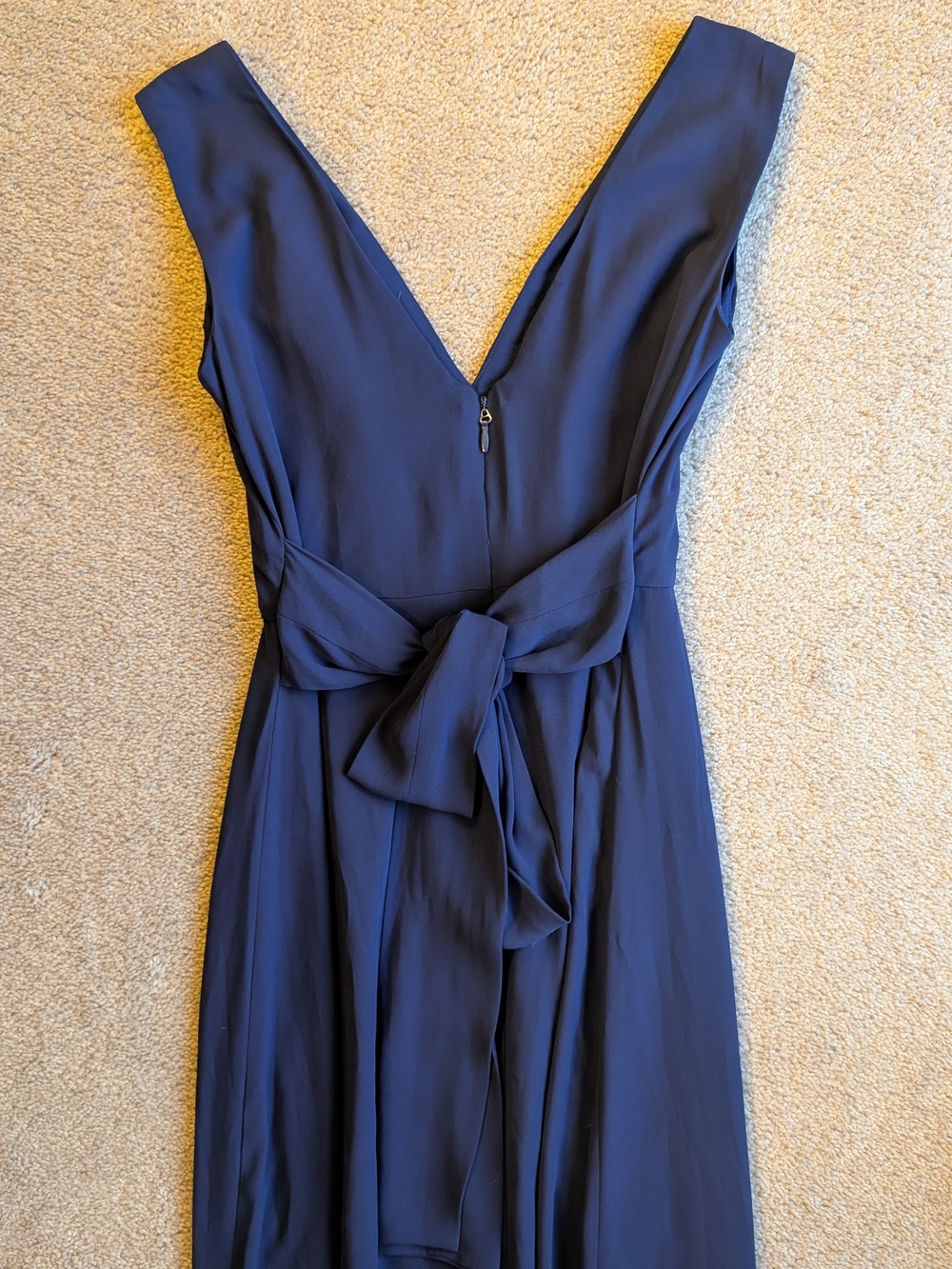 BCBGMaxAzria Deep Blue V-Neck Maxi Dress - Picture 4 of 4